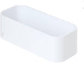 Tiger Wall Tray & Shower Basket – White Metal Storage Rack, 25x11x8cm