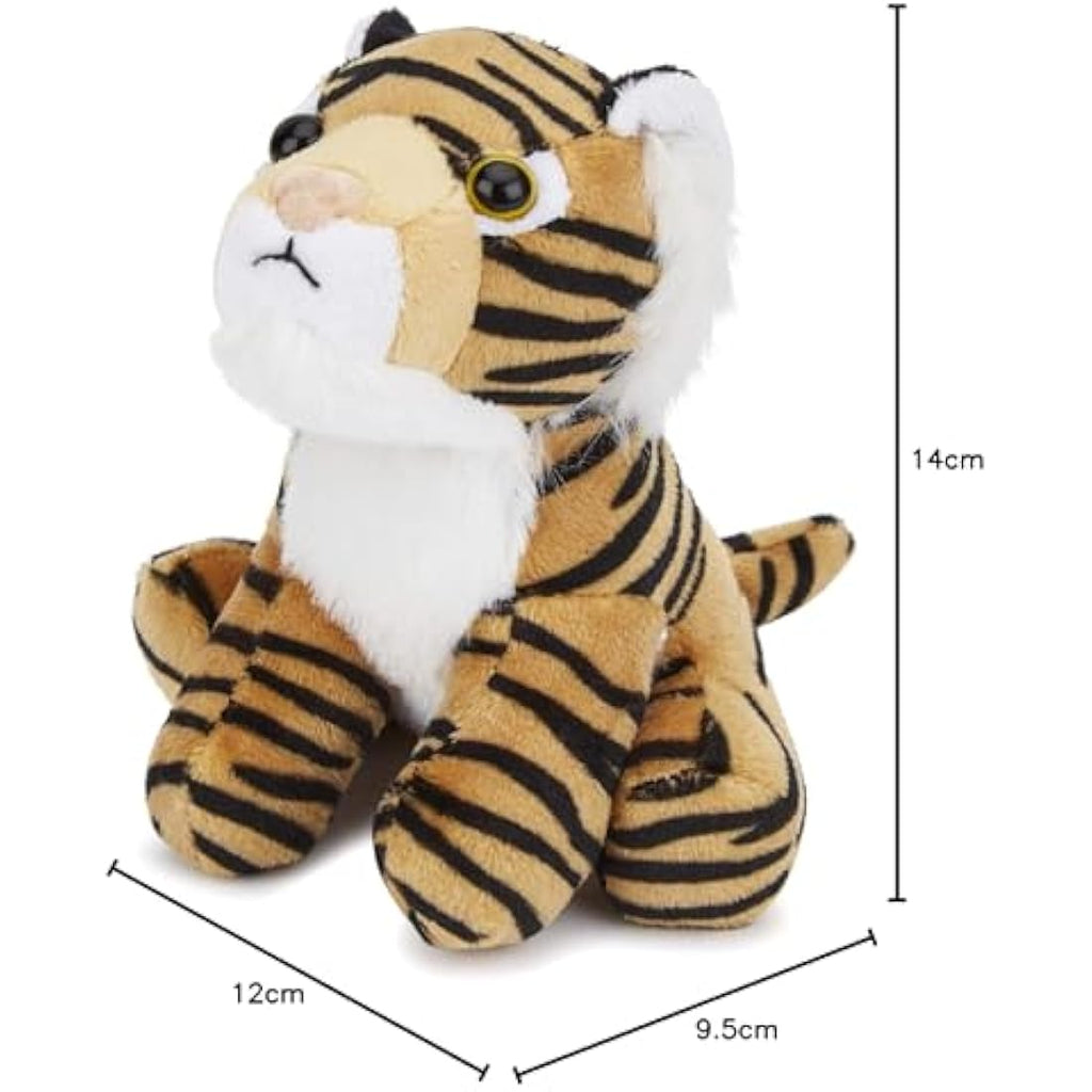 Tiger Plush Toy – Soft Stuffed Animal for Kids (15cm)