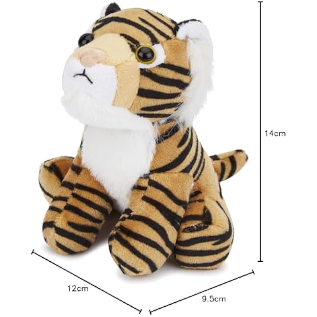 Tiger Plush Toy – Soft Stuffed Animal for Kids (15cm)