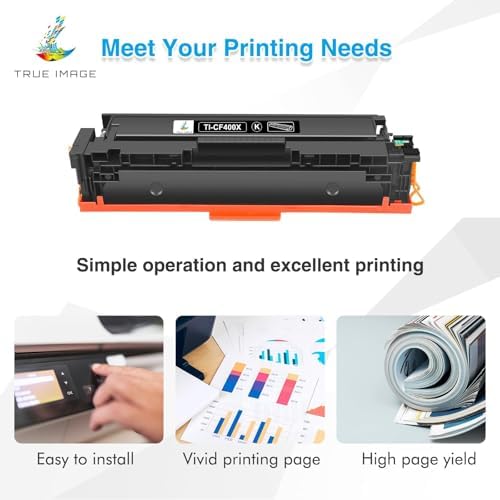 True Image HP 201X Toner Cartridge 4-Pack for LaserJet Pro M277dw M252dw