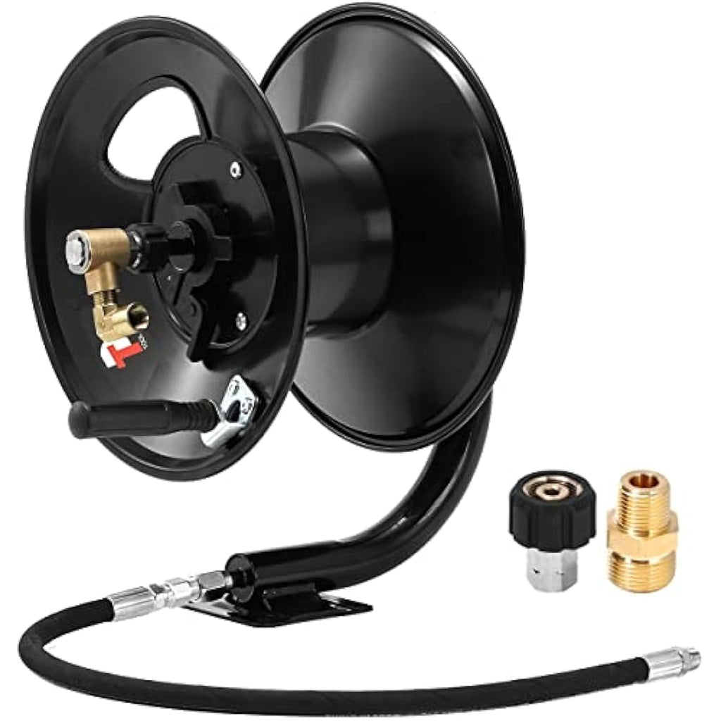 Tool Daily Heavy Duty Steel Pressure Washer Hose Reel | 100ft 4000 PSI
