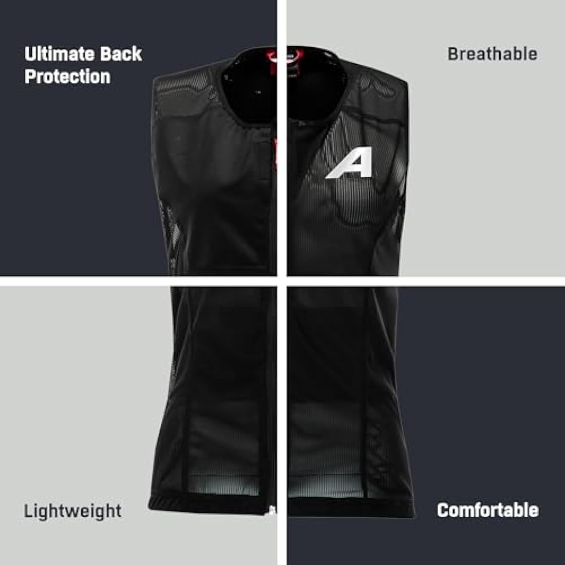 Alpina Proshield Women's Back Protector Vest – Breathable Mesh Armor