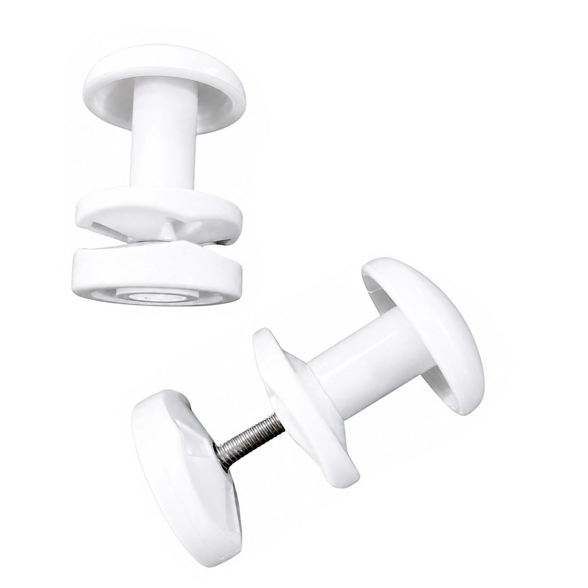 Set of 2 White Towel Rail Hooks for Radiator Towel Dryer - Pair of Hooks White - image 4