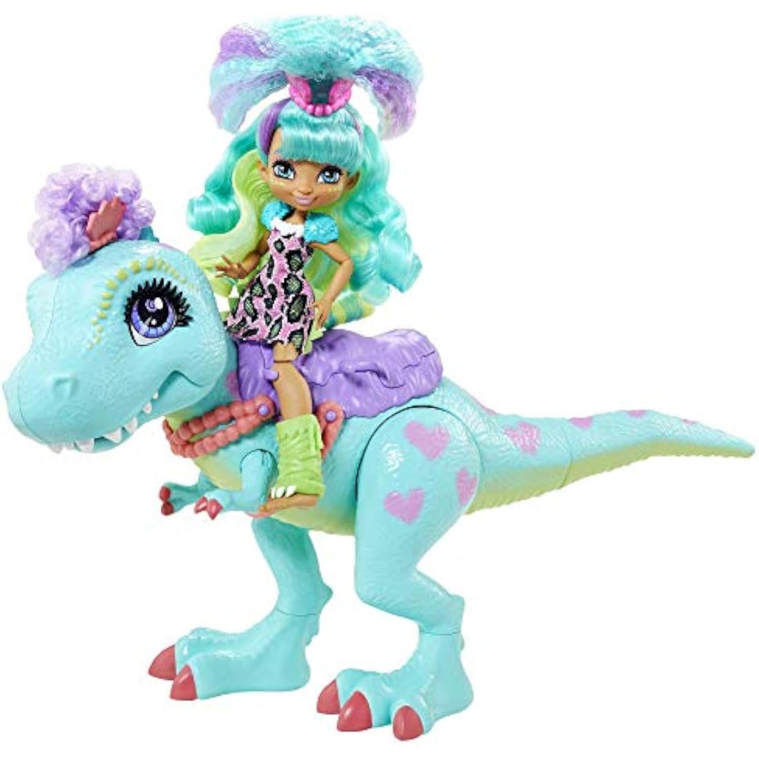 Cave Club Rockelle Doll and Tyrasaurus Dinosaur Playset with T-Rex