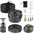 aiGear 15-Piece Lightweight Aluminum Camping Cookware Set with Kettle