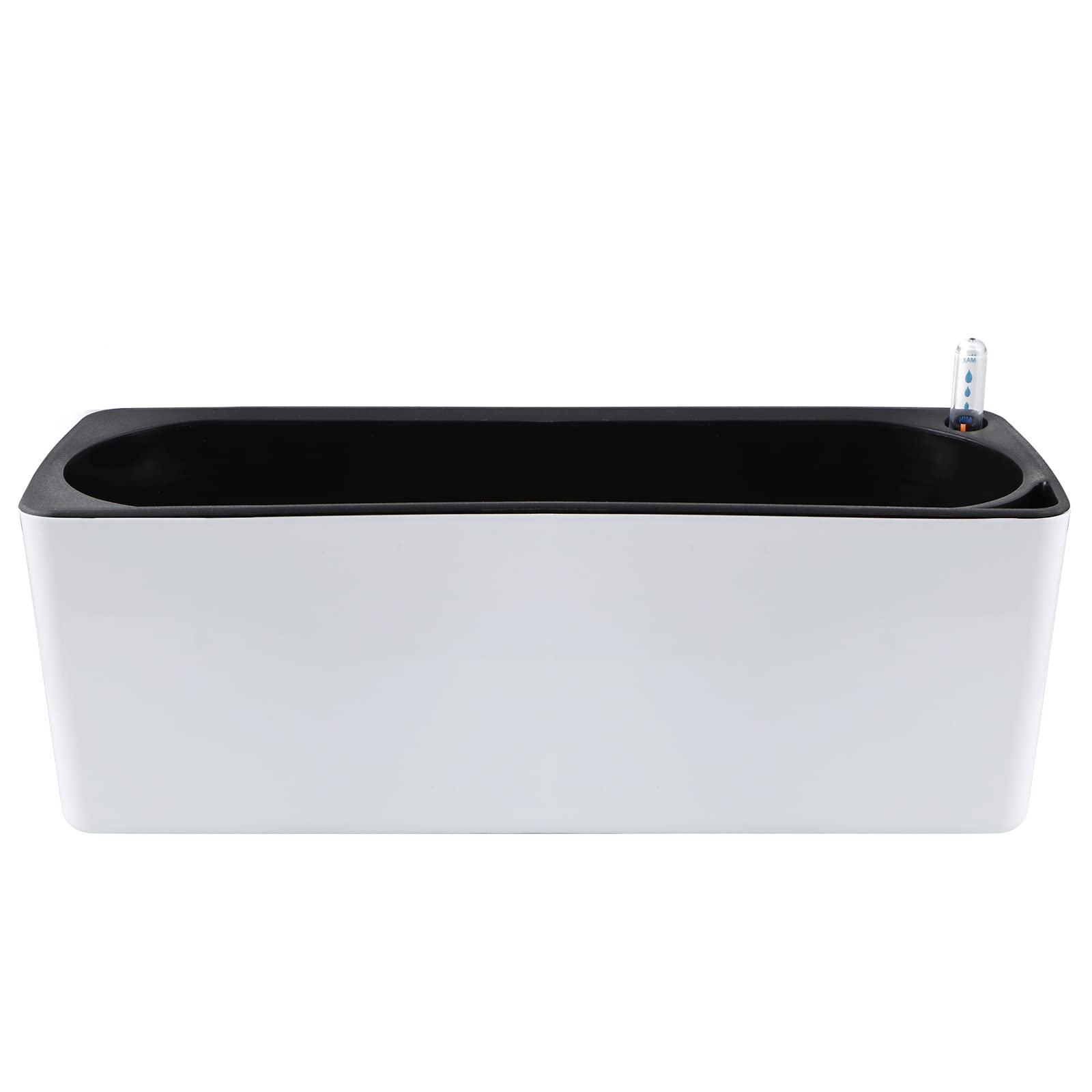 Skelang 2-Pack Self Watering Planter – Rectangle Window Box with Indicator