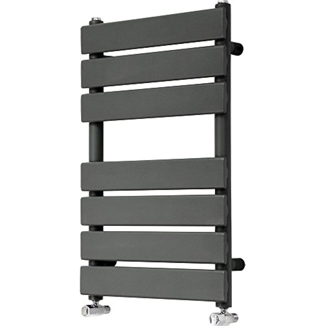 NRG Anthracite Flat Panel Heated Towel Rail – 650x400mm Steel Radiator