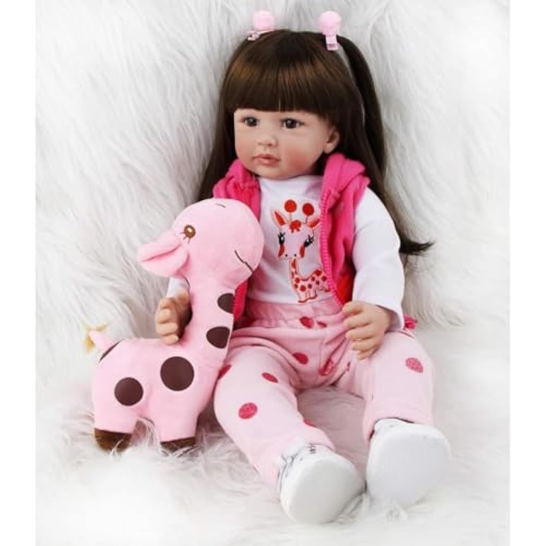 ZIYIUI 24" Reborn Baby Doll - Realistic Soft Silicone Vinyl Asian Girl