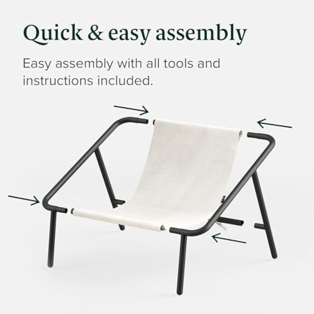 Zinus Ada Boucle Accent Chair – Metal Framed Armchair with Foam