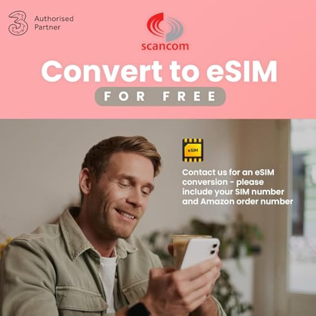 Three 3GB Monthly Data SIM – 5G Prepaid IoT SIM Card – Valid Until 2027