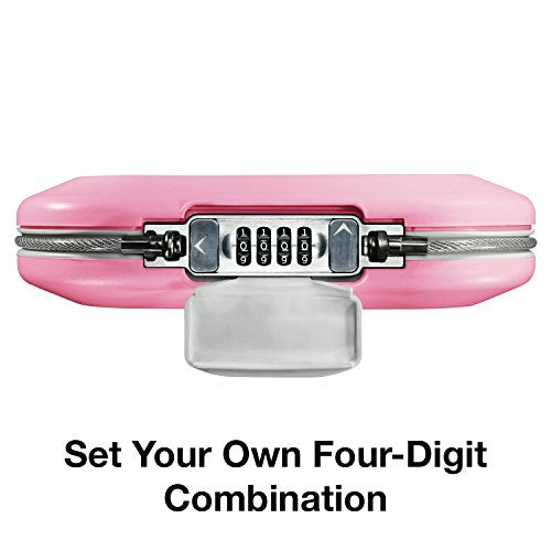 Master Lock Portable Personal Safe – Water-Resistant Security Vault, Pink