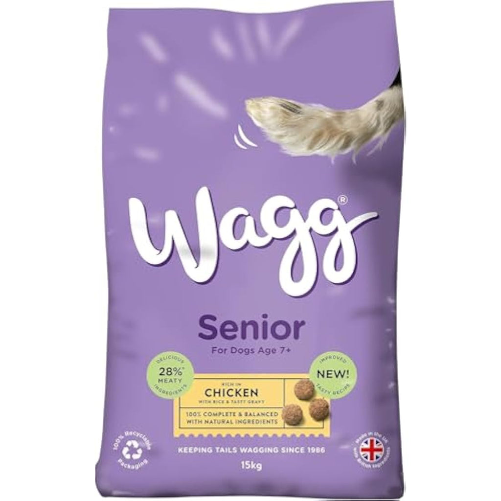 Wagg Senior Dry Dog Food – Chicken & Rice with Joint Support 15kg