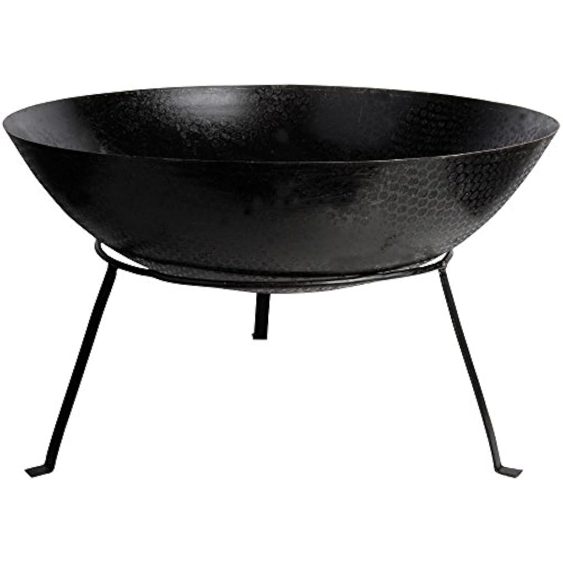 Esschert Design FF114 Black Cast Iron Fire Bowl - 23 Inch Outdoor Fire Pit