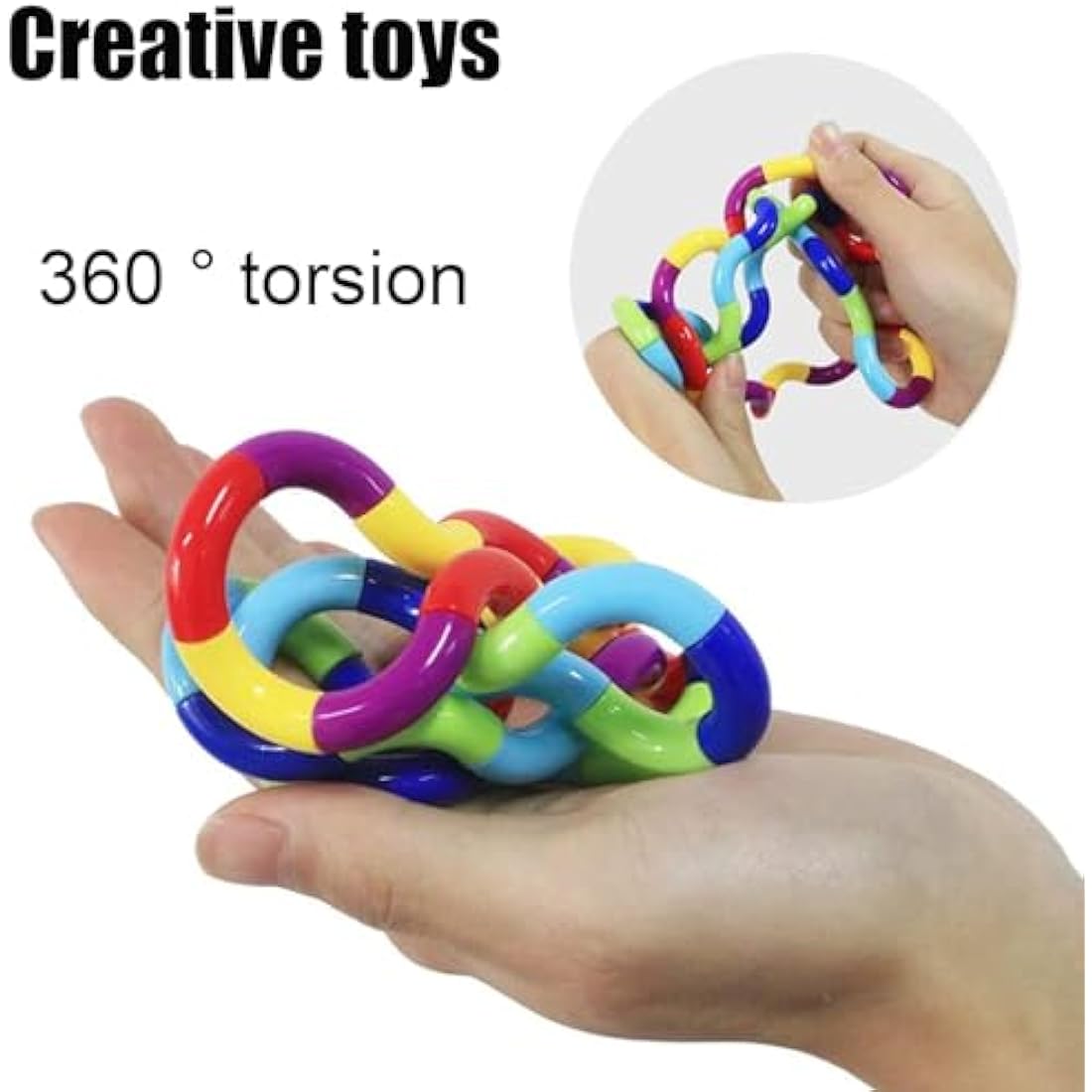 Jolof Store Tangle Fidget Toy – 7 PCS Twisty Sensory Stress Relief