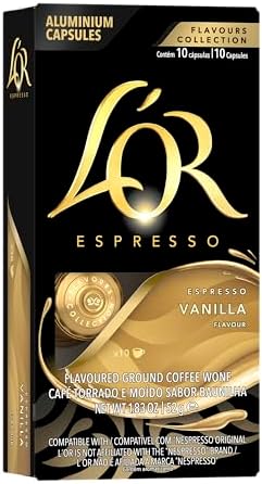 L'OR Espresso Vanilla Coffee Capsules - 100 Aluminium Pods Bulk Pack