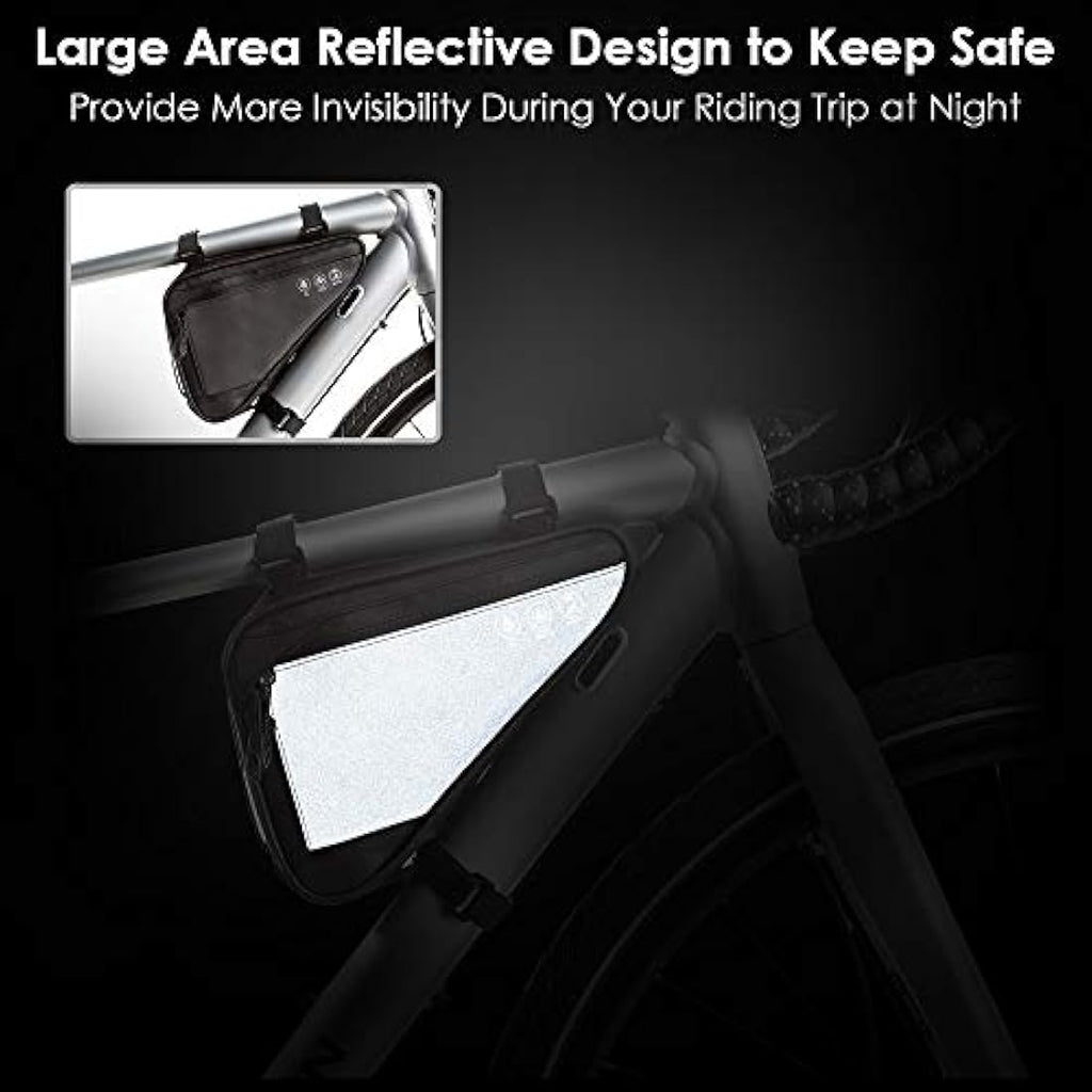 Eyein Bike Triangle Frame Bag – Waterproof Reflective Cycling Tube Pouch