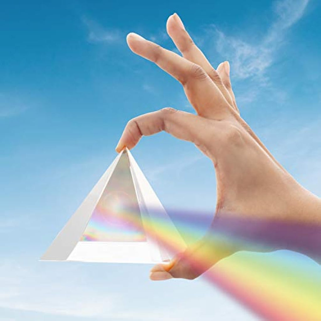 BELLE VOUS K9 Crystal Pyramid Prism for Photography and Light Refraction