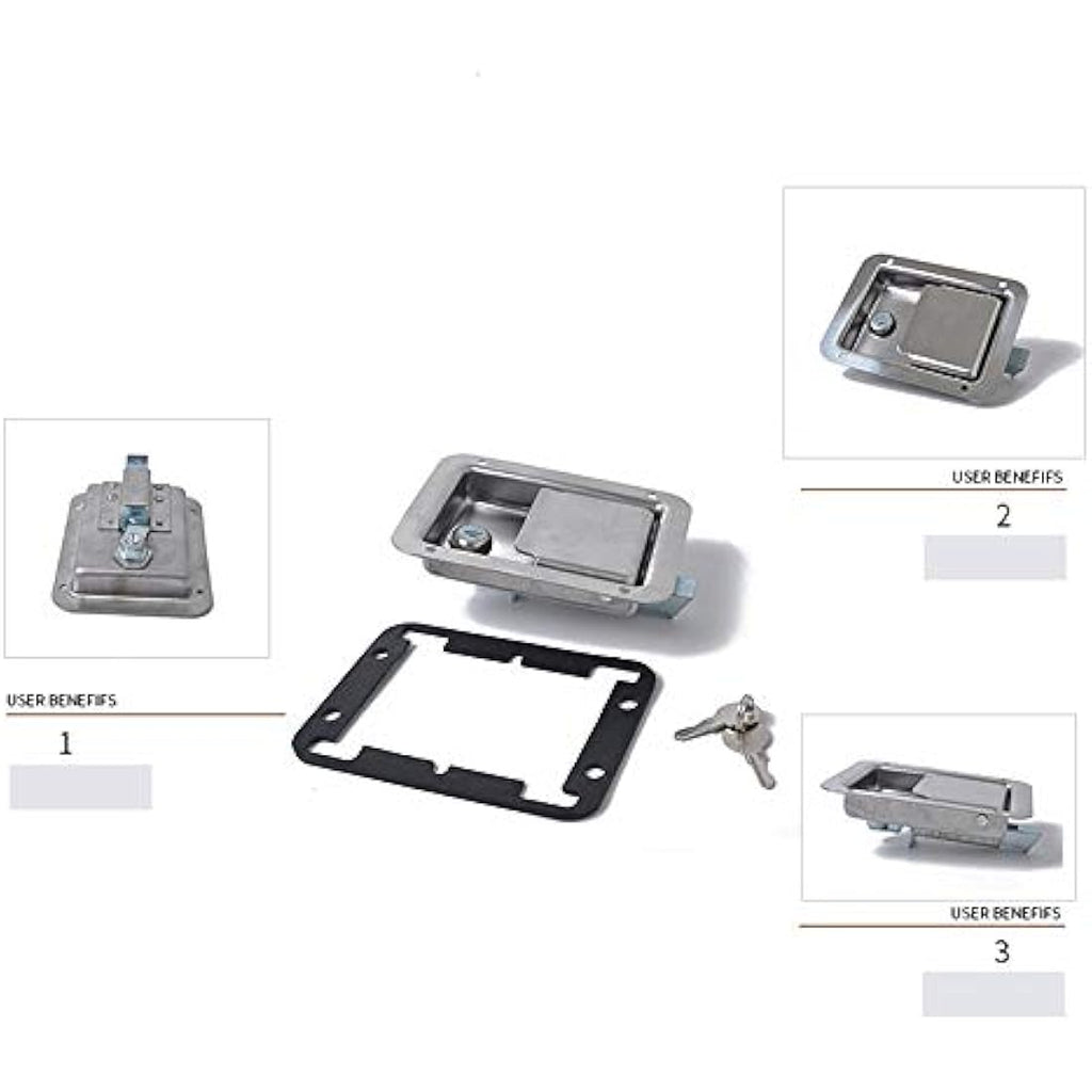 Stainless Steel RV Paddle Door Lock for Trailer & Toolbox
