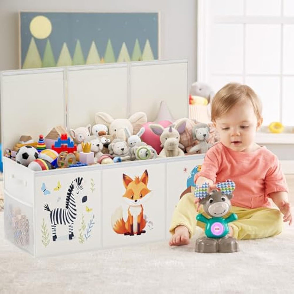Extra Large Toy Box – 135L Collapsible Fabric Storage Chest