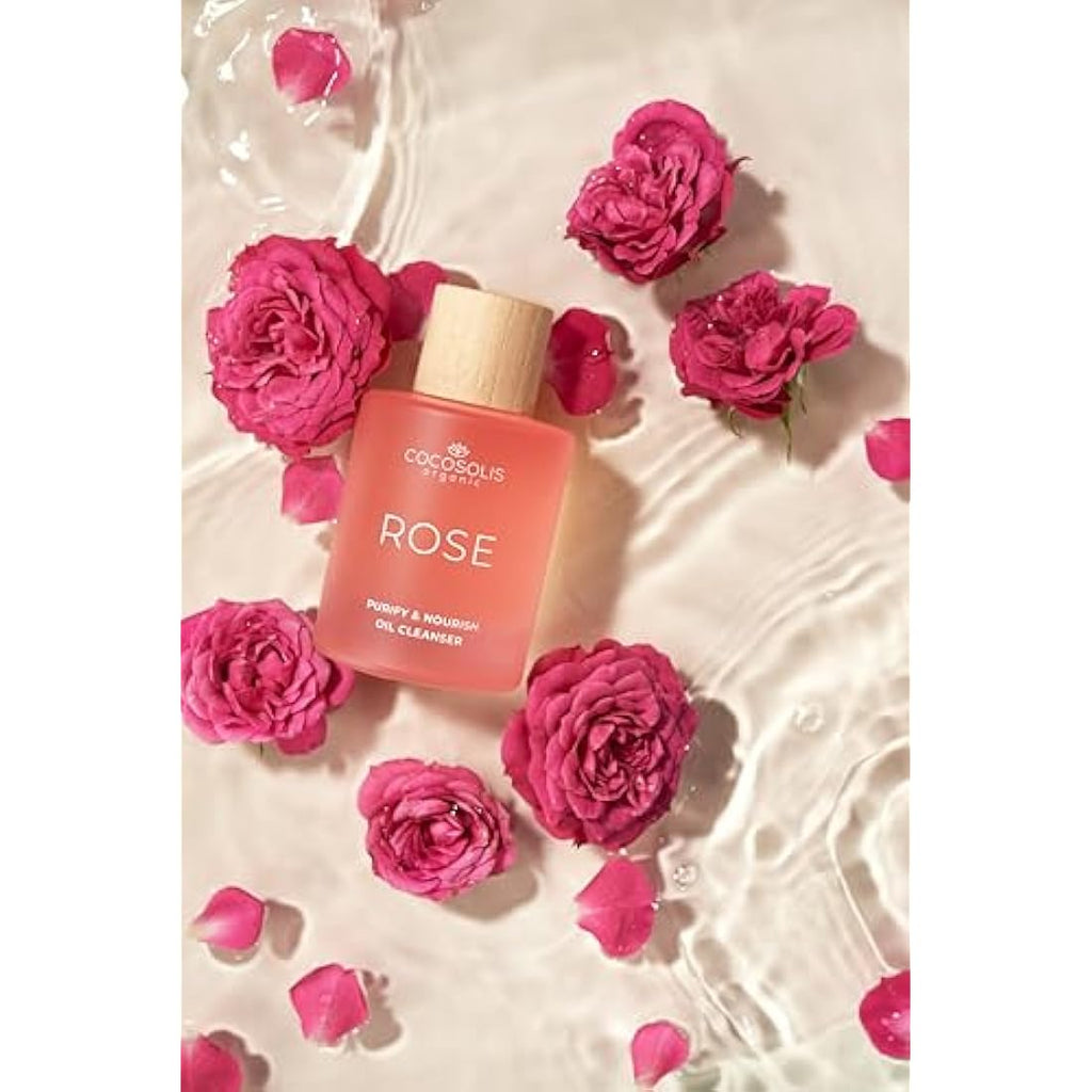 COCOSOLIS ROSE Purify & Nourish Oil Cleanser | Vegan Makeup Remover