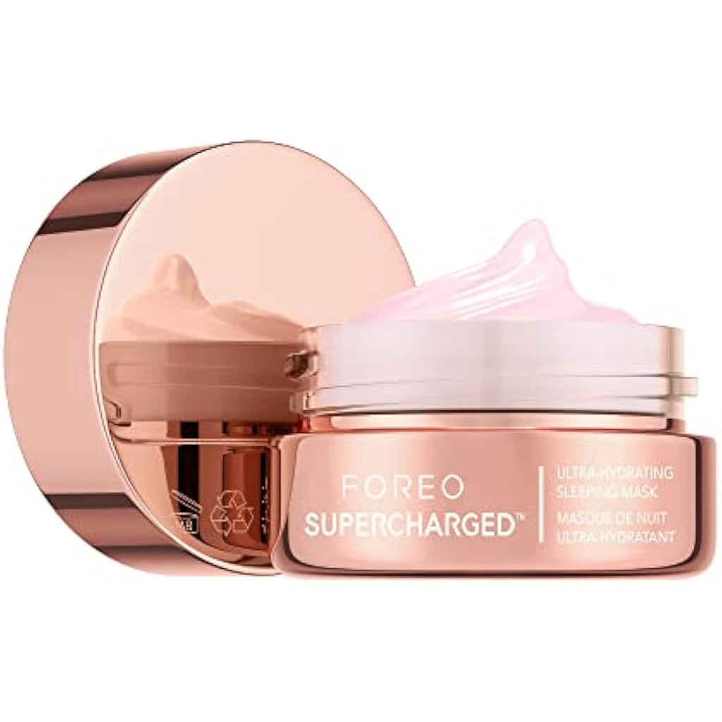 FOREO SUPERCHARGED Overnight Mask – Rejuvenating Night Cream with HA, 75ml
