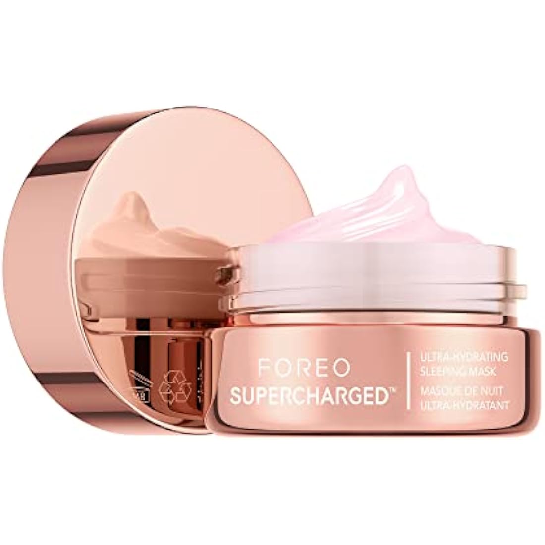 FOREO SUPERCHARGED Overnight Mask – Rejuvenating Night Cream with HA, 75ml