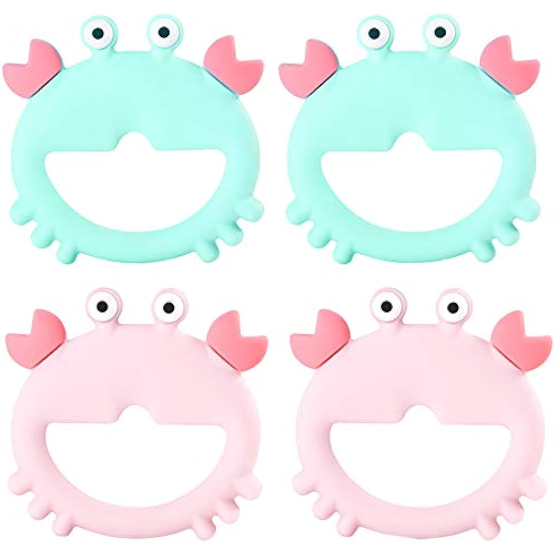 PREMYO Silicone Baby Teething Toy – BPA-Free Crab Teether for Sore Gums