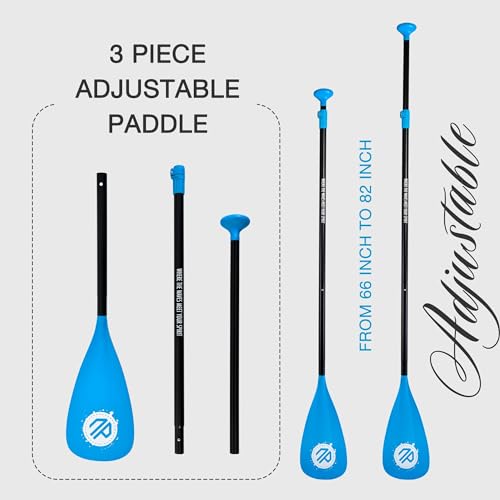 Niphean 4-Piece Adjustable SUP & Kayak Paddle | Floating Aluminum Oar