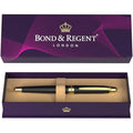 Bond & Regent Rollerball Pen – Gloss Black & 24K Gold Luxury Gift