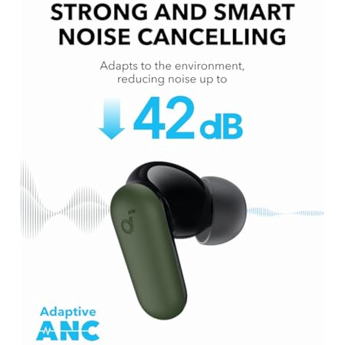 Anker soundcore P30i Noise Cancelling Earbuds | 45H Playtime & Stand