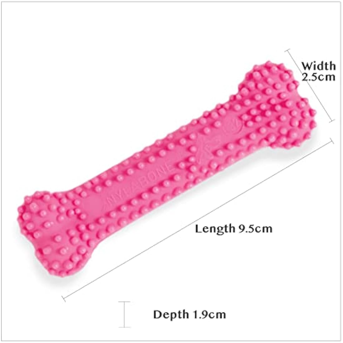 Nylabone Puppy Teething Dental Chew Toy – Chicken Flavor, Pink, XS
