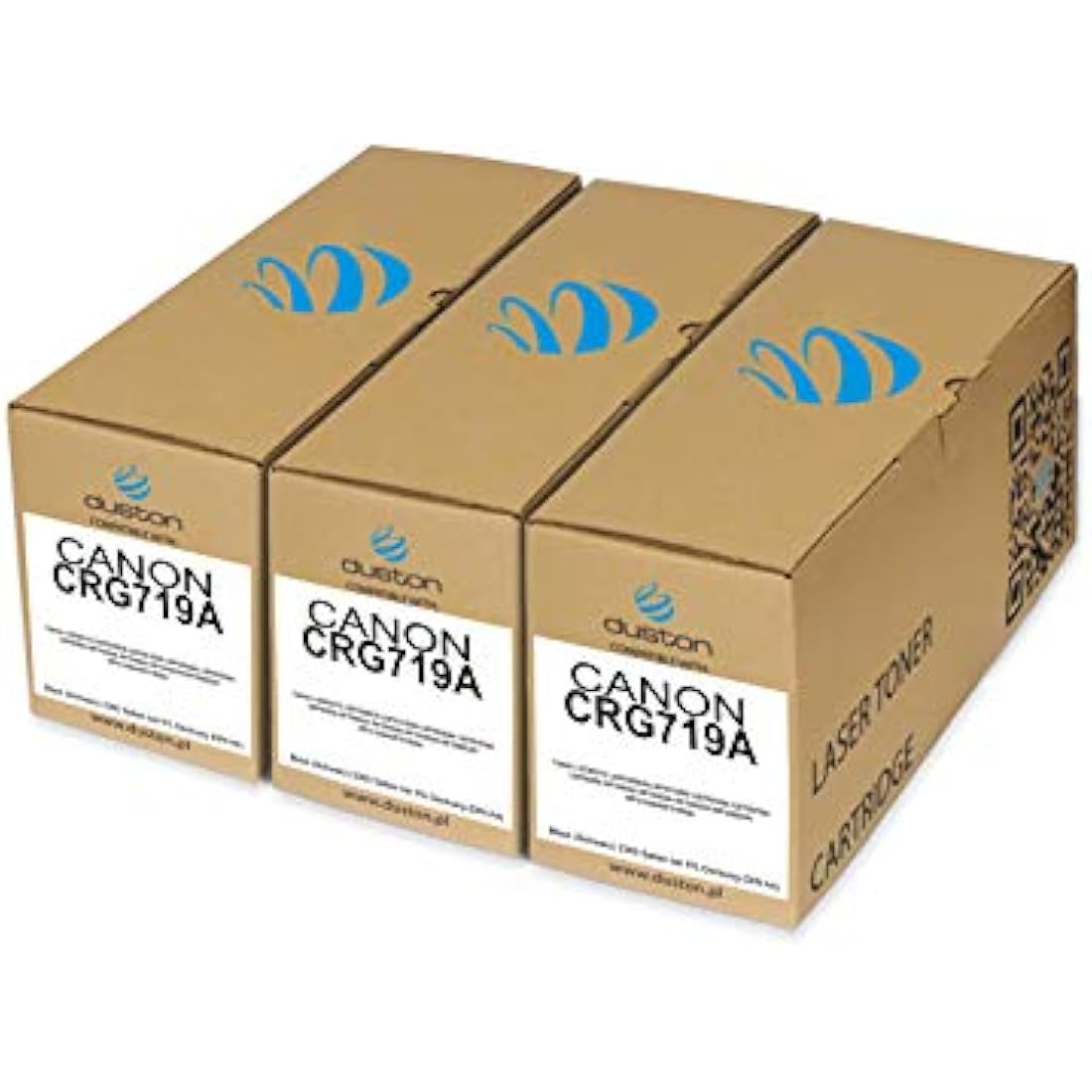 Duston 3x CRG719A Black Toner Cartridge for Canon i-SENSYS LBP & MF