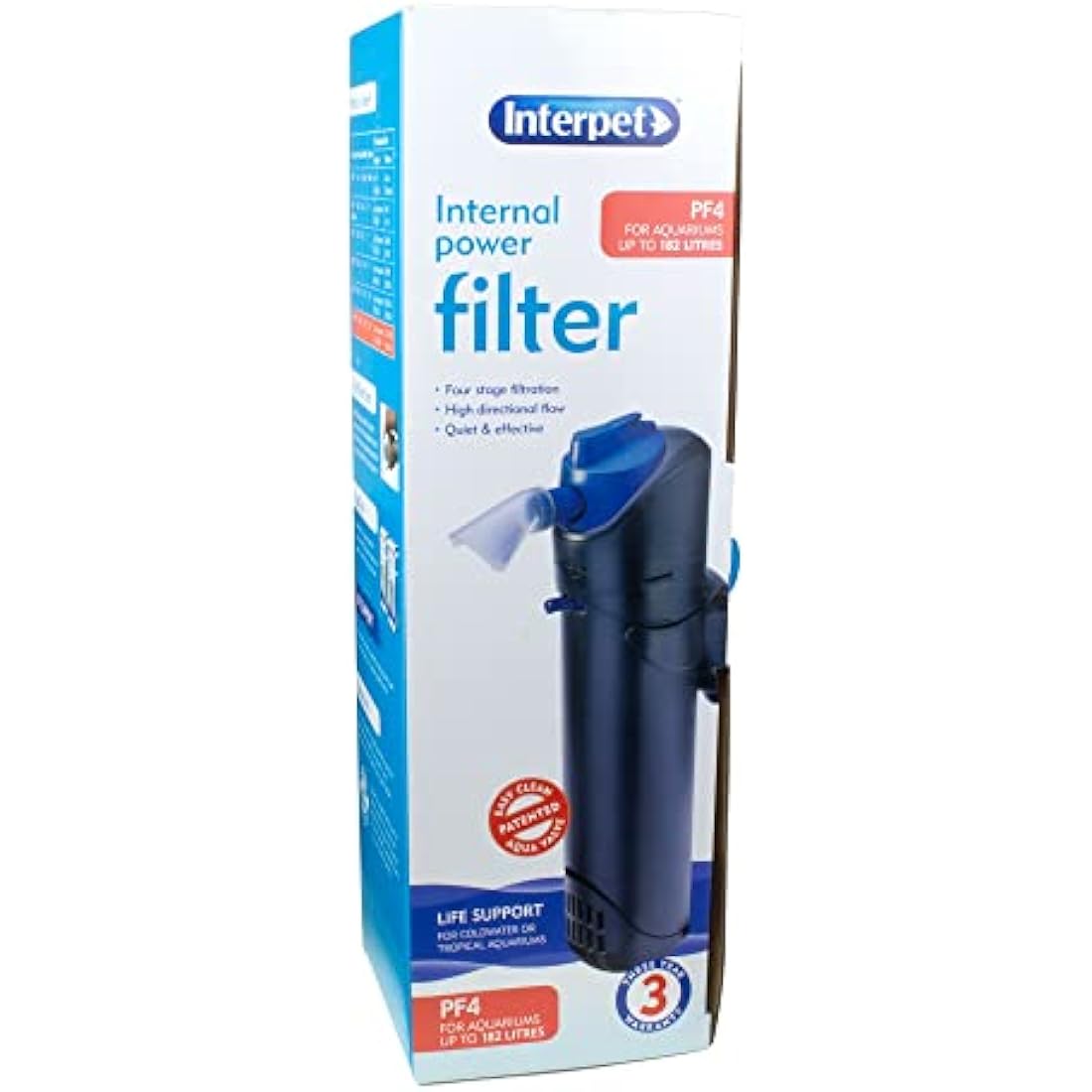 Interpet PF4 Internal Power Filter for Aquariums up to 182 Litres