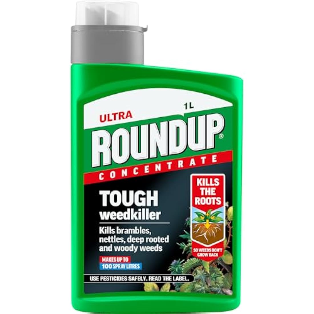 Roundup Tough Weedkiller Concentrate - 1L Bottle Makes 100L - Jolof Store
