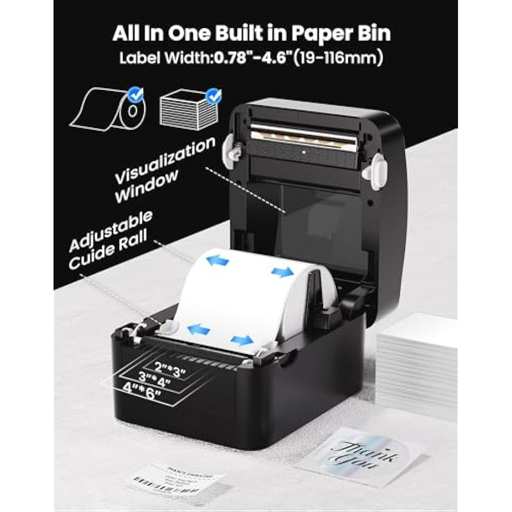 vretti Thermal Label Printer – 4x6 USB Shipping Printer for Windows & Mac