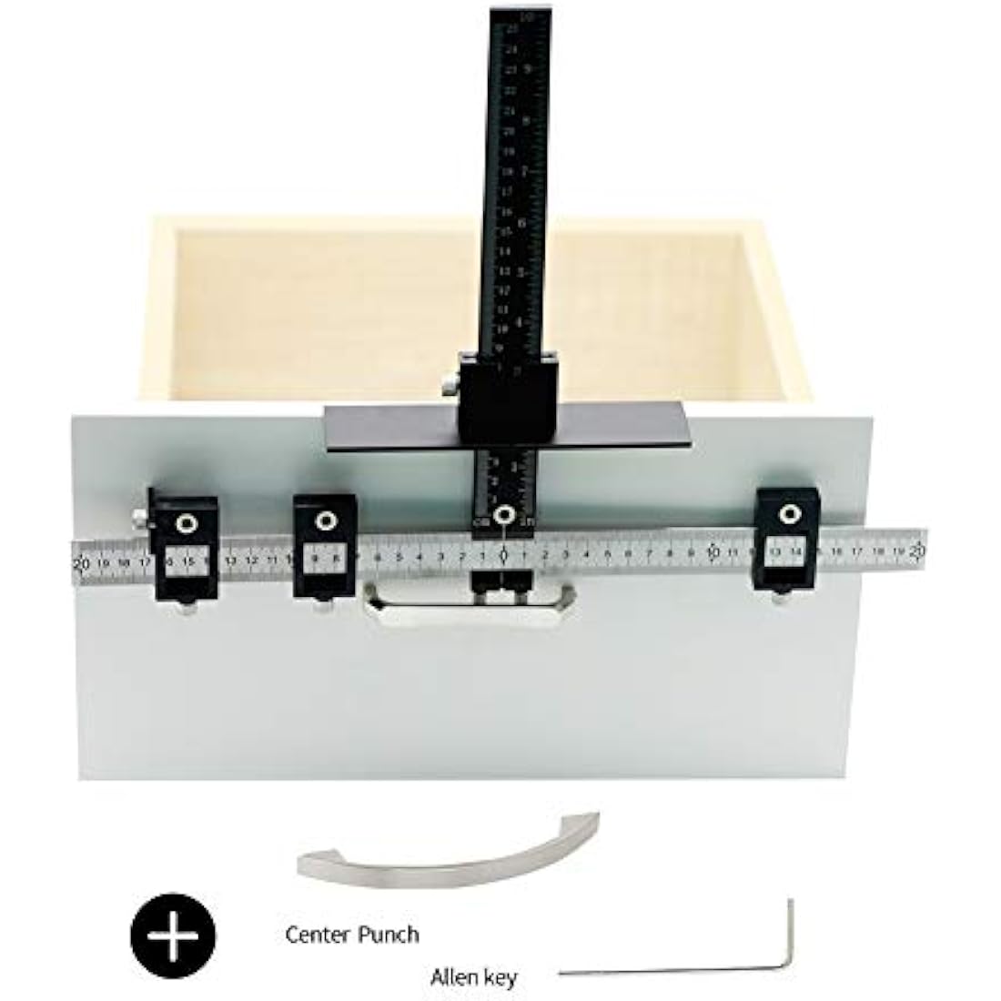Cabinet Hardware Jig – Aluminum Woodworking Drill Guide Tool