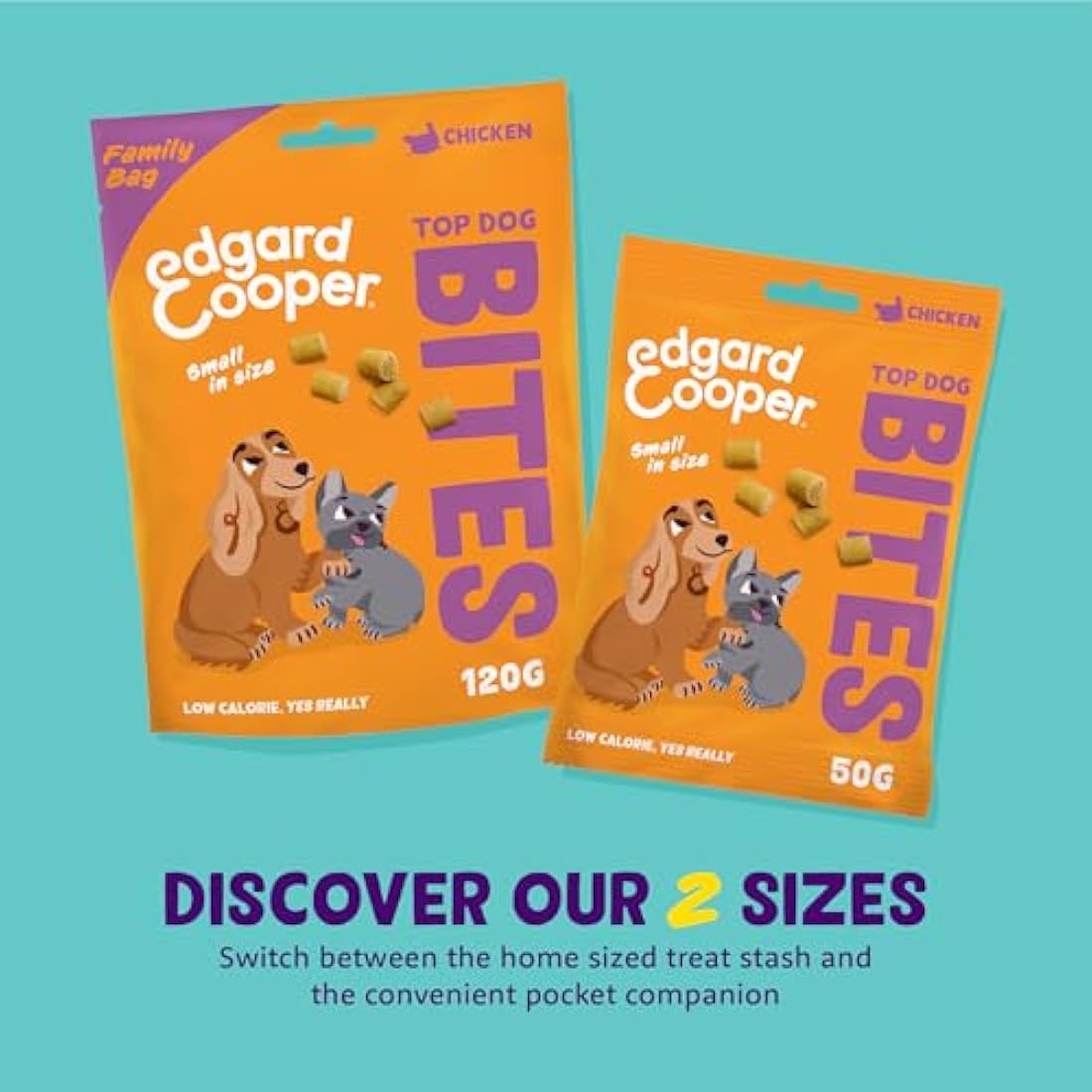 Edgard Cooper Grain Free Chicken Dog Treats | High Protein (10 x 120g)