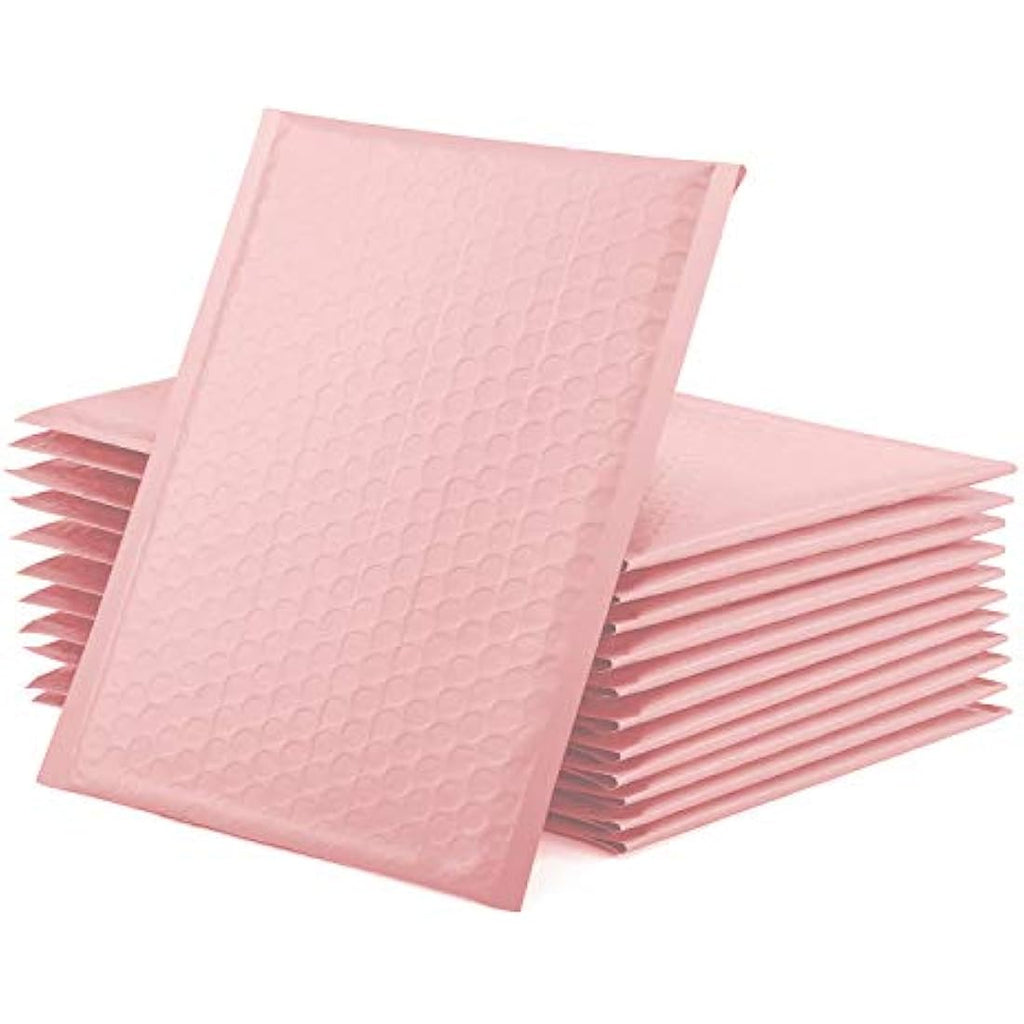 Switory Pale Pink Bubble Mailers | 21.6x28cm Padded Envelopes - 25 Pack