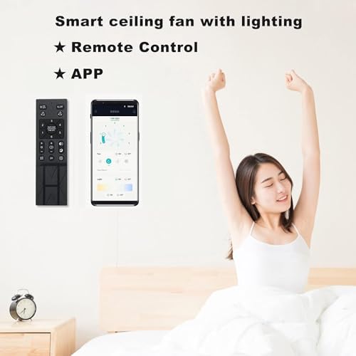 90cm Ceiling Fan with Light | Dimmable LED & Remote Control