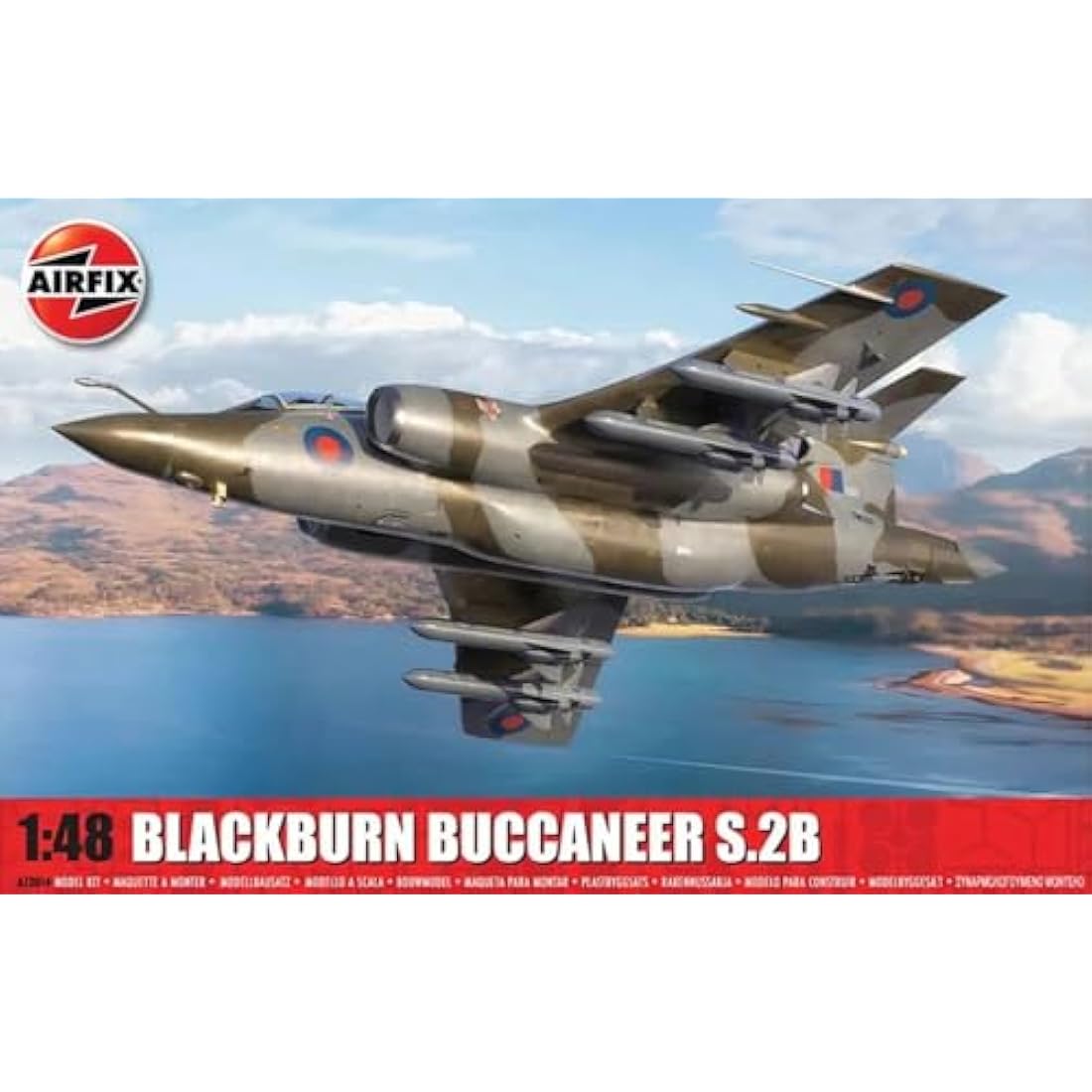 Airfix Blackburn Buccaneer S.2B Model Kit | 1:48 Scale Plastic Plane