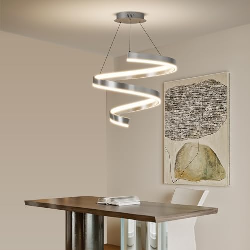 Jolof Store LED Ring Chandelier – Dimmable Modern Kitchen Island Pendant