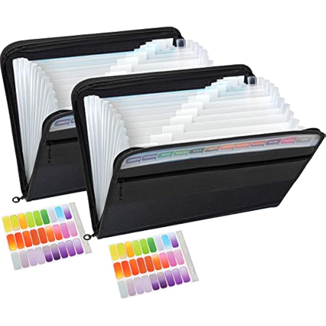 Tranbo A4 Expanding File Folder – 13 Pockets Zipper Document Organizer