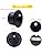 LED Outdoor Step Lights with Motion Sensor - 8 Pack Black