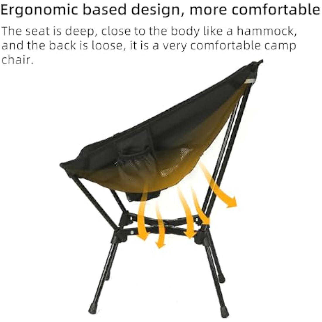 Rock Cloud X-Shape Portable Camping Chair | Ultralight Folding Outdoor Seat