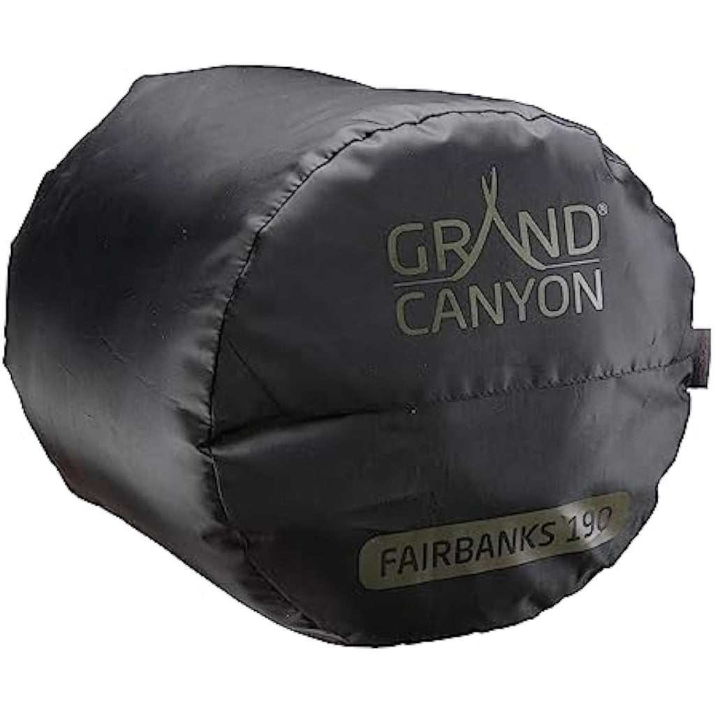 Grand Canyon Fairbanks 190 Mummy Sleeping Bag – -4°C Limit – Capulet Olive