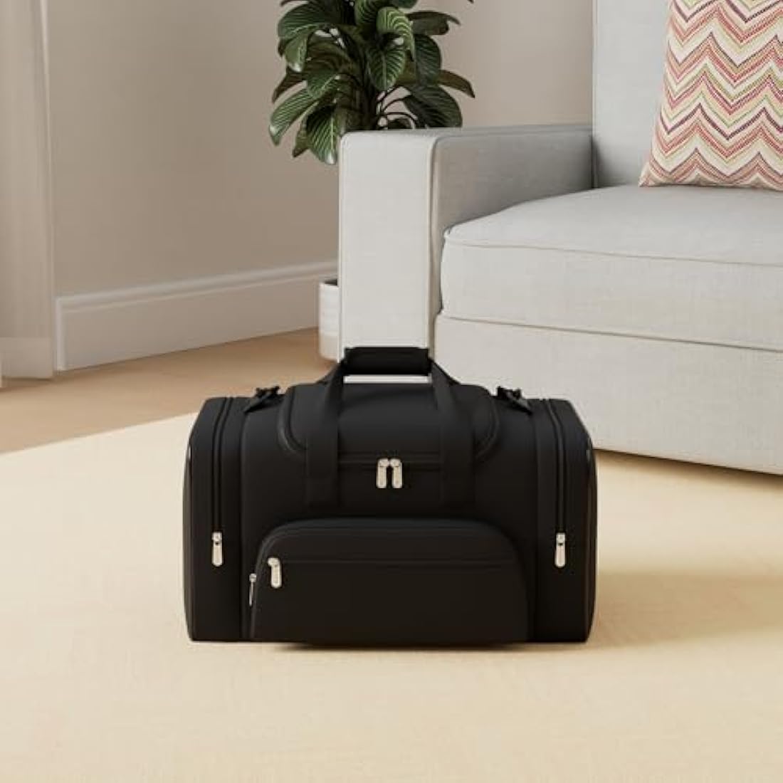 Jolof Store Gym Duffle Bag – 40L Multi-Pocket Sport Holdall in Black