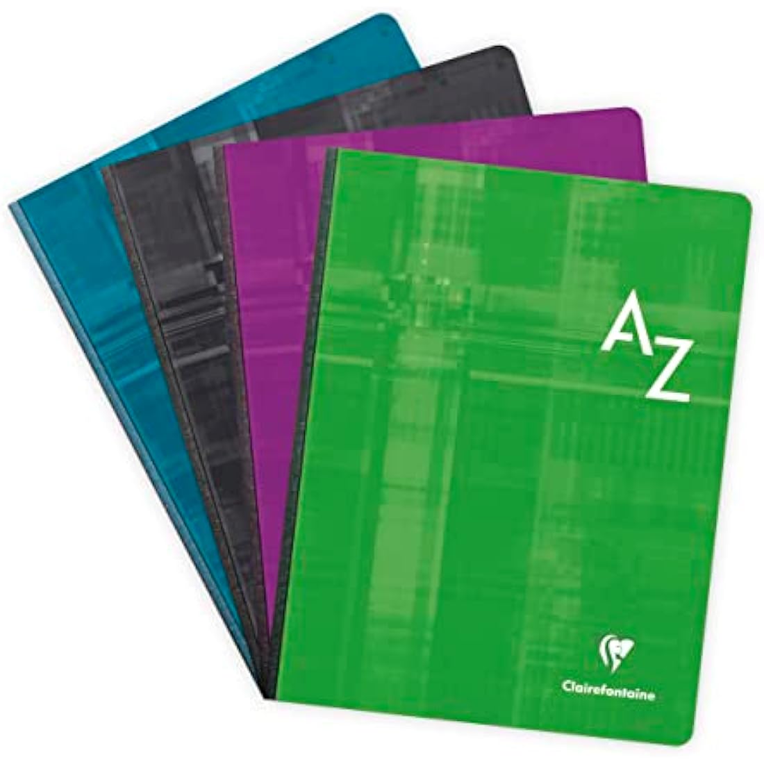 Clairefontaine Lot de 5 Répertoires A-Z Dos Toilé 17x22 cm - 192 Pages