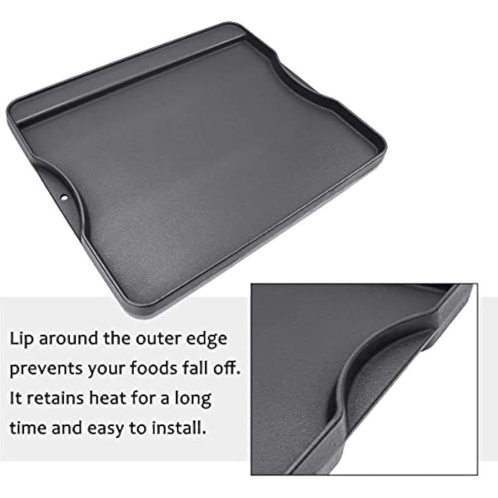 Jolof Store Cast Iron Reversible Grill Griddle for Campchef, 34 x 40 CM