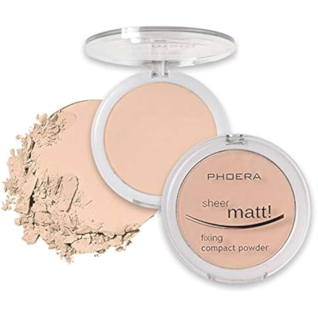 PHOERA Sheer Matte Fixing Powder – Long Lasting Vegan Pressed Powder