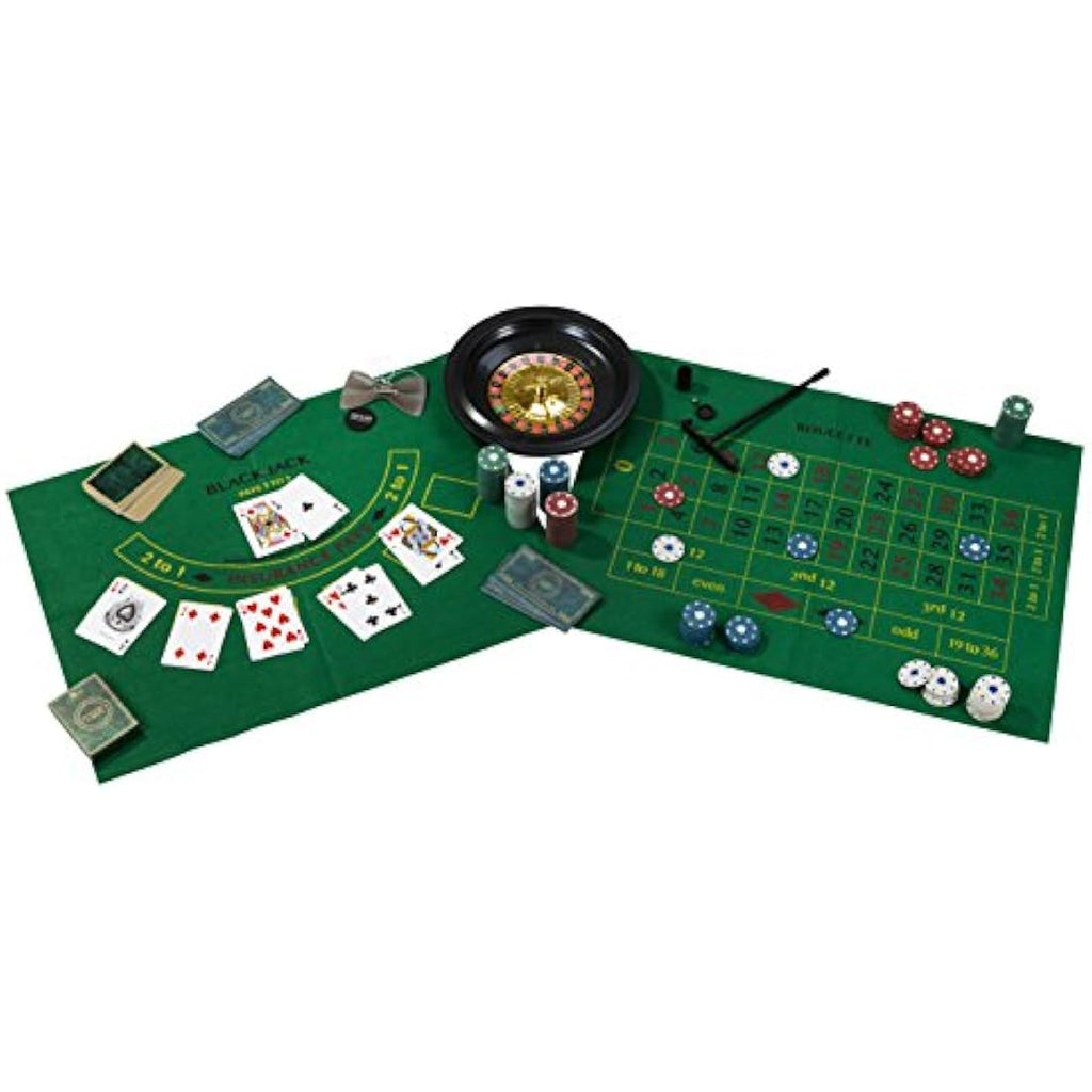 Talking Tables Casino Night Kit – Poker, Roulette & Blackjack Set